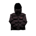 TS Infrared Black Hooded Puffer Jacket