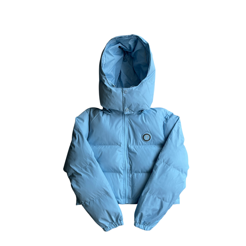 TS Womens Ice Blue Irongate Hooded Puffer Jacket